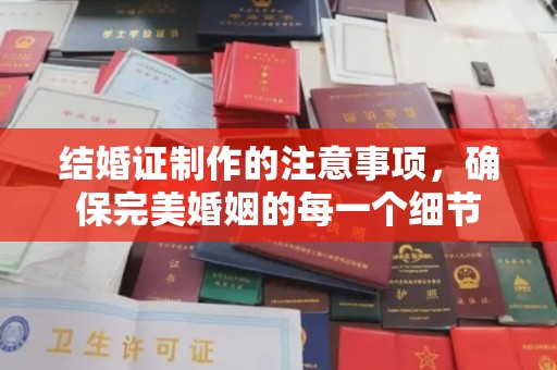渭城结婚证制作的注意事项，确保完美婚姻的每一个细节